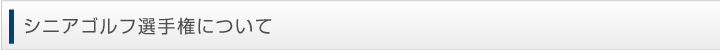 シニアゴルフ選手権について